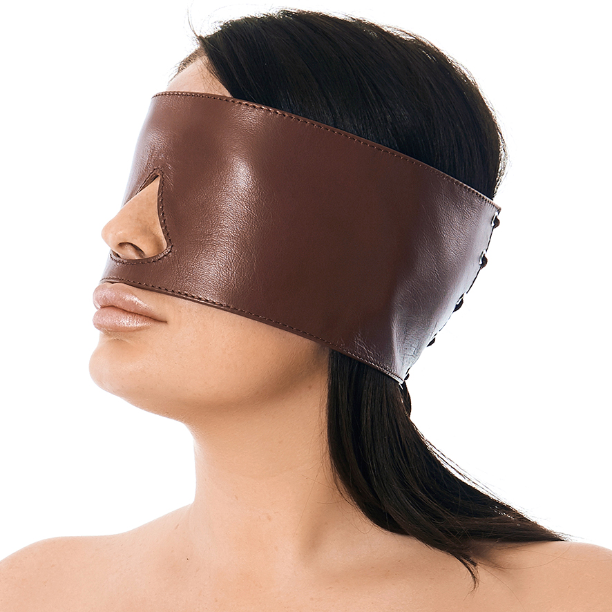 Leather+Wide+Band+Blindfold+with+Nose+Cutout