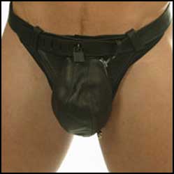 Leather+Chastity+Jock