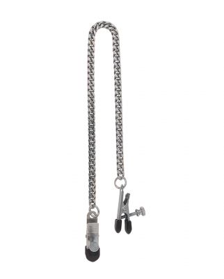 Adjustable Broad Tip Clamp and Jewel Chain