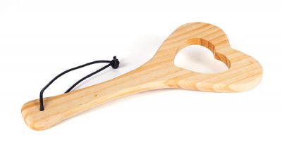 Wood Paddle Heart Shape