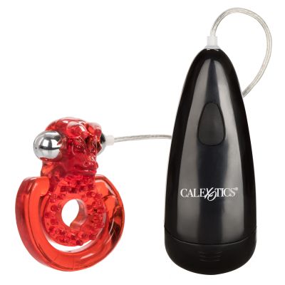 Elite Sexual Exciter Ruby Vibrating Cock Ring