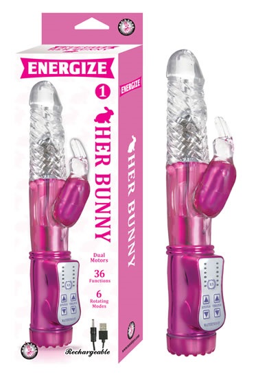 Energize+Her+Bunny+01+Dual+Motor+Rotating+Rabbit+USB+Rechargeable+Vibe+Waterproof+9+inch