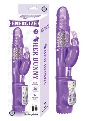 Energize Her Bunny 2 Vibe Waterproof 9 Inch