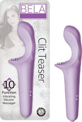 Bela Clit Teaser 10X Vibrating Silicone Massager Waterproof 7.25 Inch