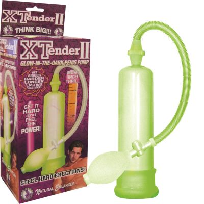 Xtender II Glow In The Dark Penis Pump 8 Inch