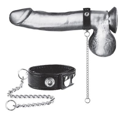 C&B Gear Snap Cock Ring With Leash 12 Inch