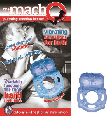 The Macho Erection Keeper 7 Function Vibrating Cockring