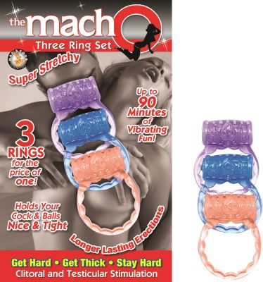 The Macho Three Ring Set Assorted Color