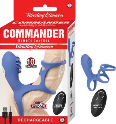 Commander Remote Control Vibrating Climaxer Silicone USB Rechargeable Clit Stimulating Cock Cage