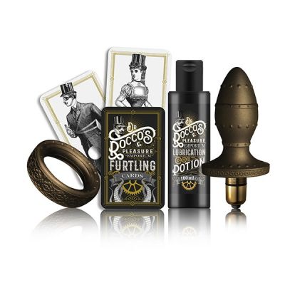Dr Rocco  Pleasure Emporium Kit & Kaboodle Cockring Anal Plug Multi Speed Bullet Waterproof