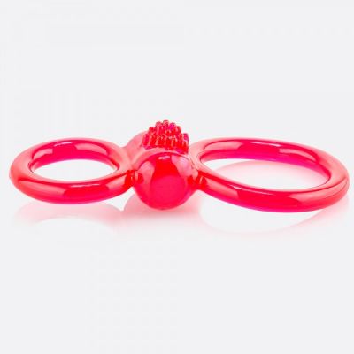 Ofinity Plus Super Stretchy Vibrating Double Silicone Cockring Waterproof