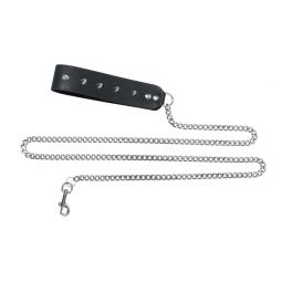 Spartacus Studded 4 Foot Chain Leash