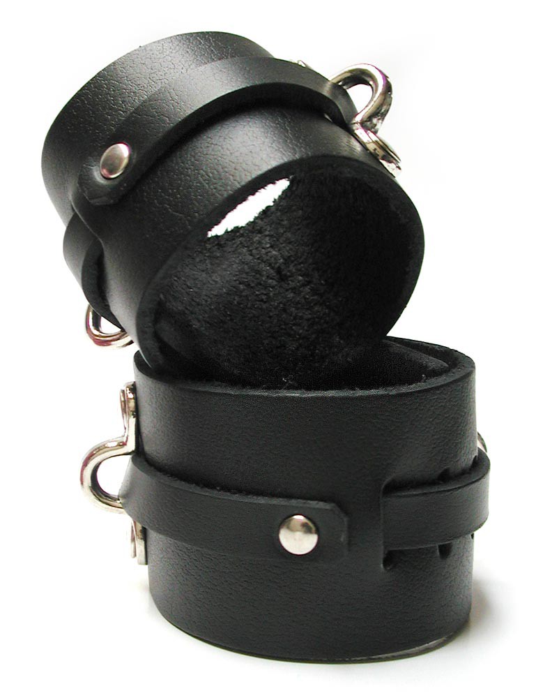 KinkLab+Bondage+Basics+Leather+Wrist+Cuffs