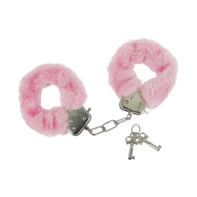 Pink Fur Lined Handcuffs