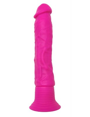 Neon  Silicone Wall Banger Suction Cup Dildo