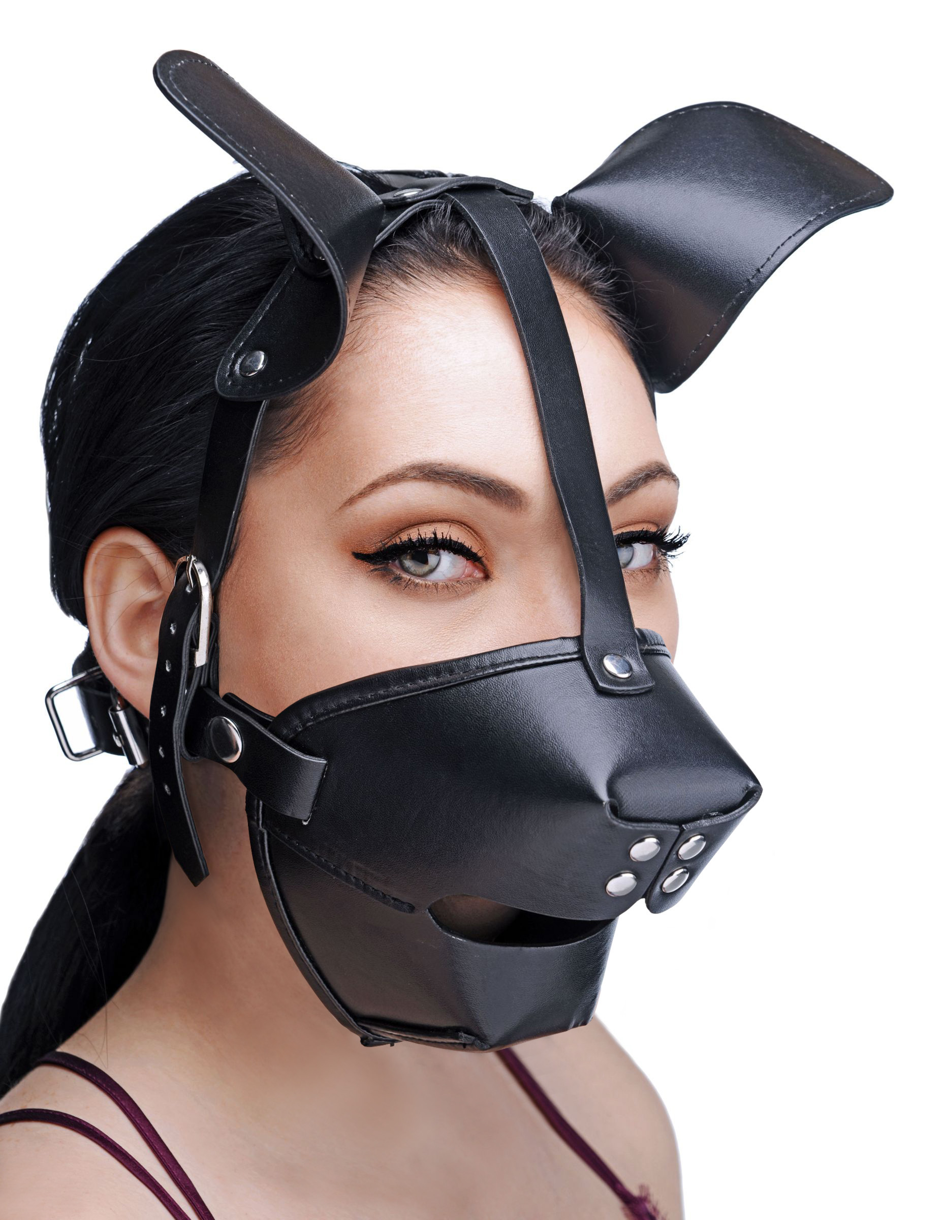 Pup+Puppy+Play+Hood+and+Breathable+Ball+Gag