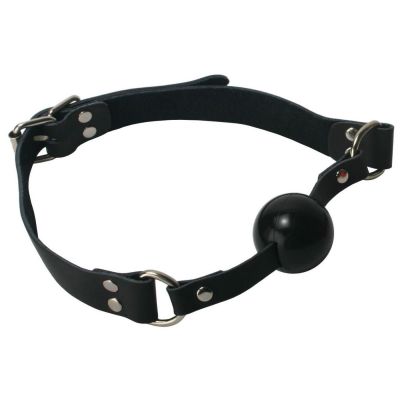Leather Silicone Ball Gag