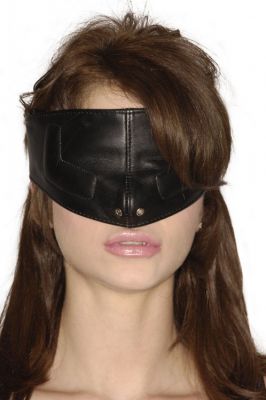 Strict Leather Upper Face Blindfold Mask