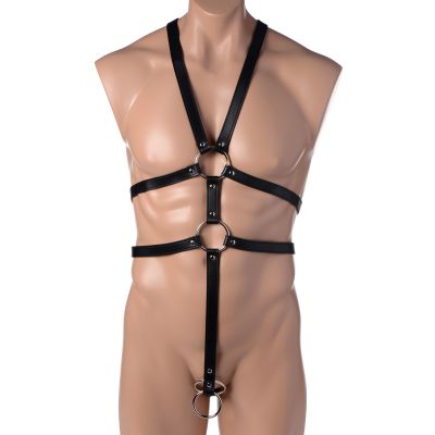 Male Full Body Faux Leather Harness