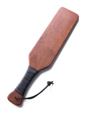 Leather Wrapped Wooded Paddle