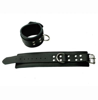 Spartacus Ankle And Wrist Cuffs With D-Ring