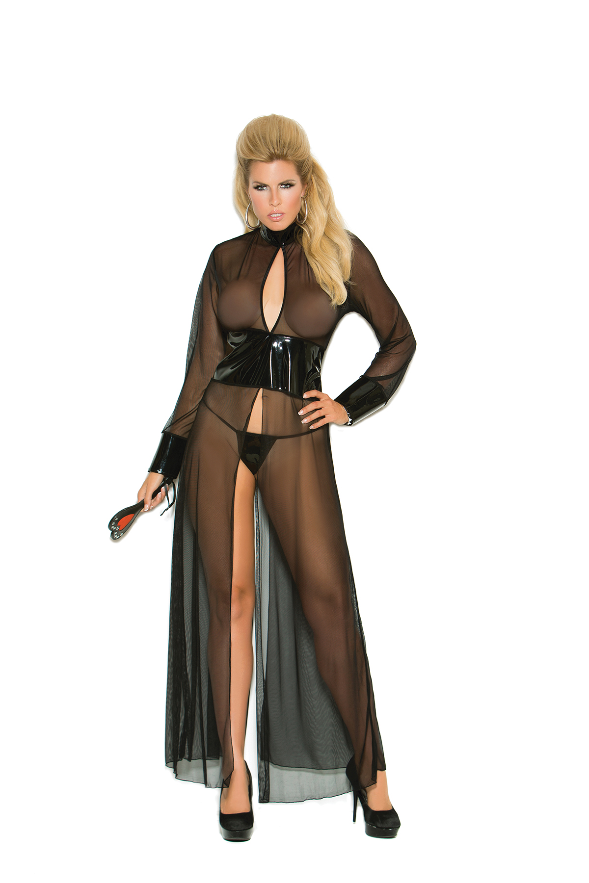 Modern+Morticia+Plus+Size+Mesh+Gown