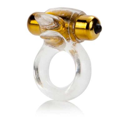 Wicked Pure Gold Couple's Enhancer - Stormy's 2X Vibrating Cock Ring