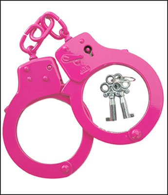 Pink Single Locking Handcuffs