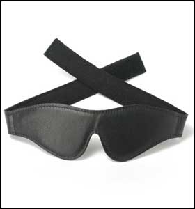 Strict Leather Velcro Blindfold