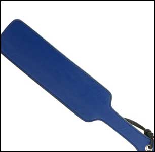 Black and Blue Leather Fraternity Paddle