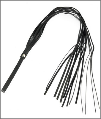 Leather Flogger Whip with 14 Strings