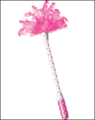 Horny Honey Feather Tickler With Vibrating Handle
