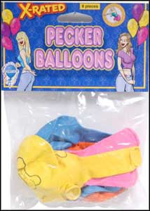 X-Rated Pecker Balloons (8 Pack)