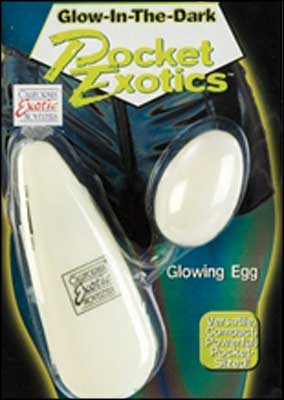 Glow-Dark Pocket Exotics - Vibrating Egg