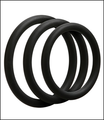 Optimale 3 Piece Silicone Cock Ring Set