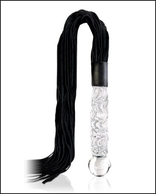 Icicles 38: Hand Blown Glass Whip