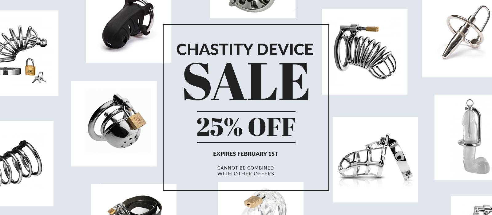 Chastity Device Sale 25% off