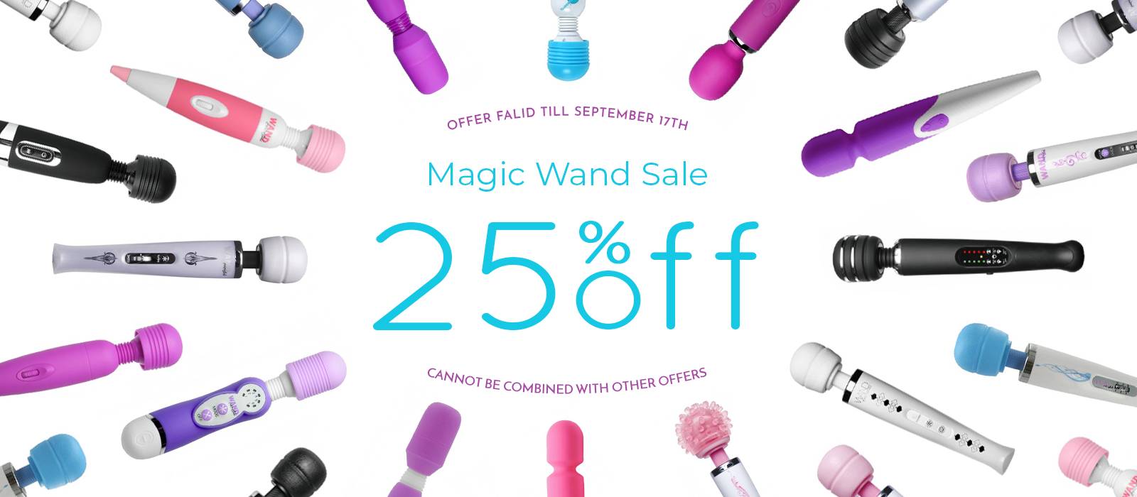 Get 25% off all Magic Wand Vibrators