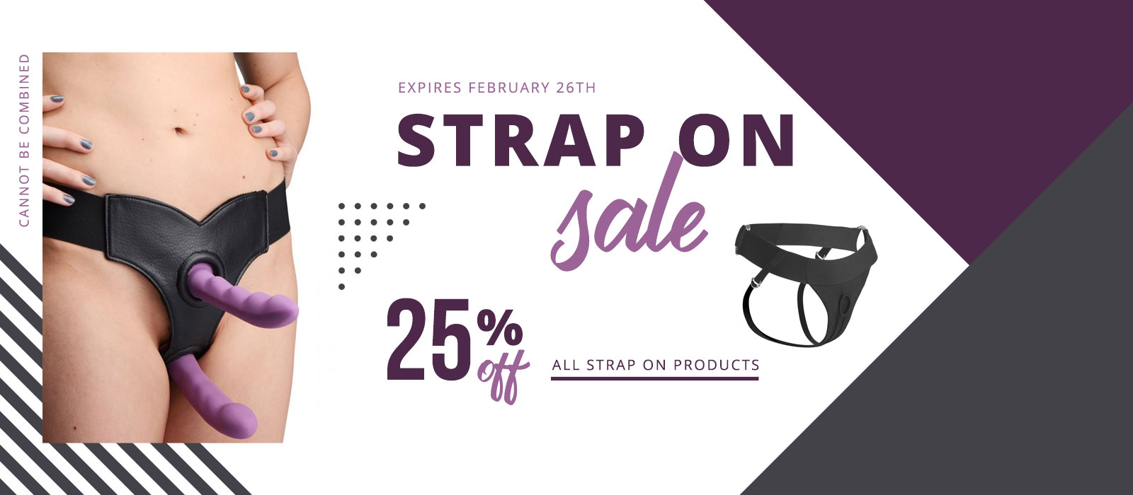 25% off Strap on harness sale