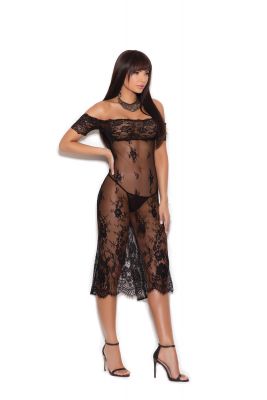 High Tea Black Lace Gown