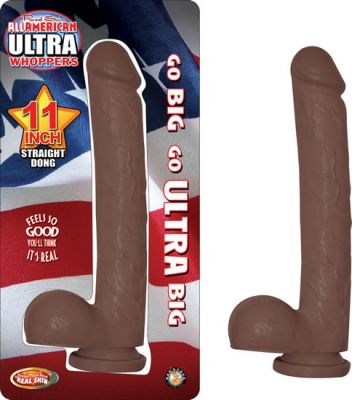 All American Ultra Whoppers Realistic Straight Dong Waterproof 11 Inch