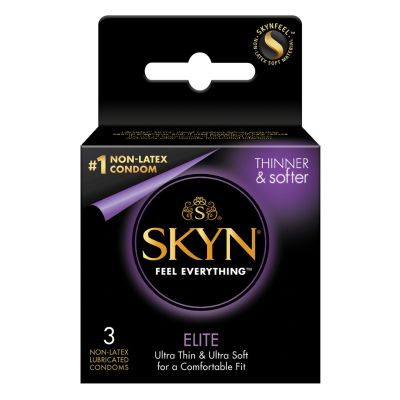 Lifestyles Skyn Elite Non Latex Lubricated Condoms 3-Pack