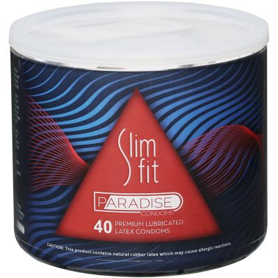 Slim Fit Paradise Condoms 40/bowl