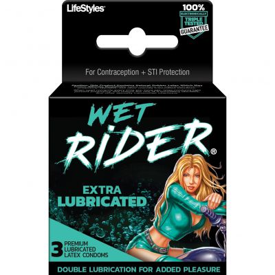 Wet Rider 3's Condoms (3 Pack)