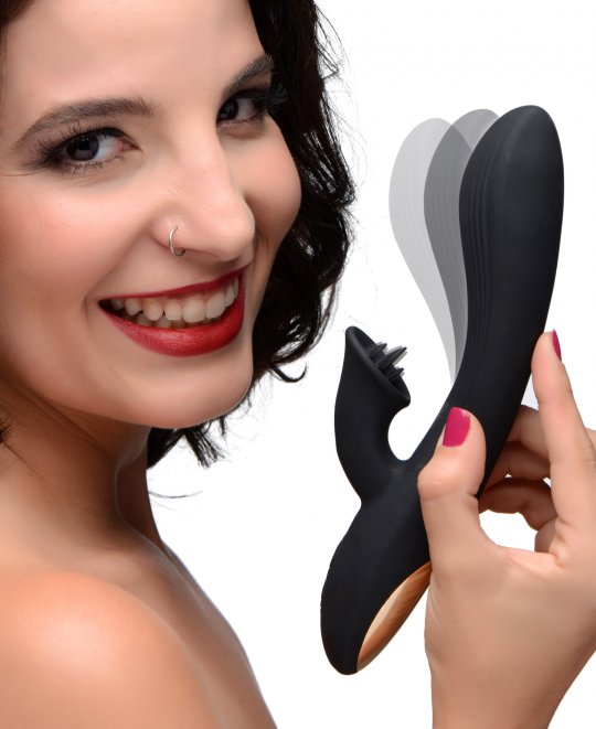 7X+Bendable+Silicone+Clit+Stimulating+Vibrator