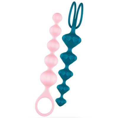 Satisfyer Beads Silicone Anal Beads 2 Each Per Set