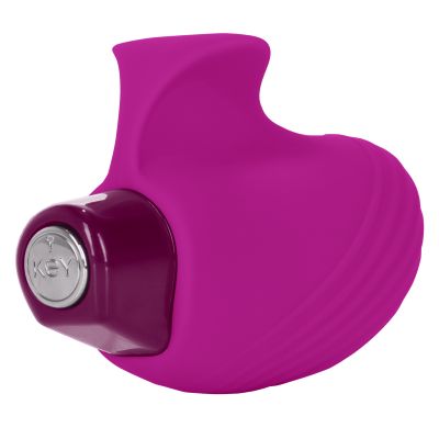 Key Aries Silicone Finger Massager Waterproof Robin Egg 2.25 Inch