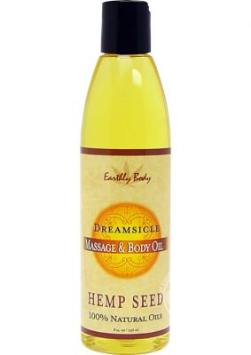 Earthly Body Hemp Seed Massage And Body Oil 8oz