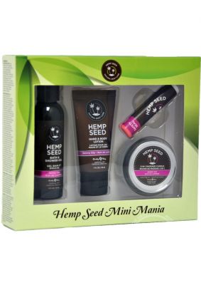 Earthly Body Hemp Seed Mini Mania Travel Bath And Body Set Skinny Dip