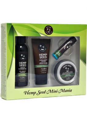 Earthly Body Hemp Seed Mini Mania Travel Bath And Body Set Guavalava